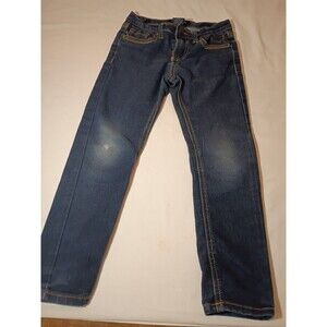 Vigoss Jeans GIRLS size 6 Junior Embroidered Acid Wash Embellished Straight Leg